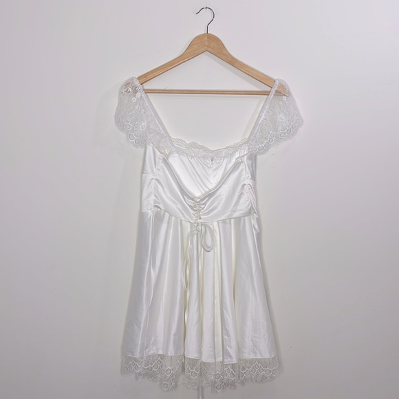 Marthea Girls Dress Lace Ivory Size Large - Picture 2 of 10